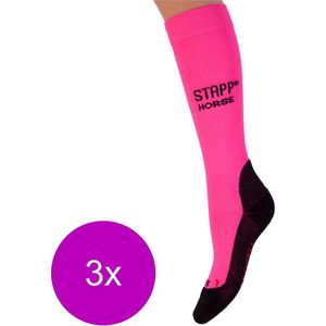 Stapp Horse Kniekous Horse Deocell Pink - Ruiterkleding - 3 x 39-42