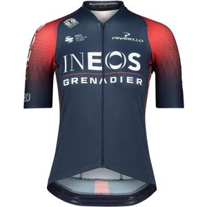 BIORACER Ineos Grenadiers - Fietsshirt Officieel 2023 - Dames - Marineblauw - Korte Mouw - Ademend & Aansluitend - Maat XS