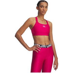 Under Armour Heatgear Sporttop Met Hoge Ondersteuning Roze XS Vrouw