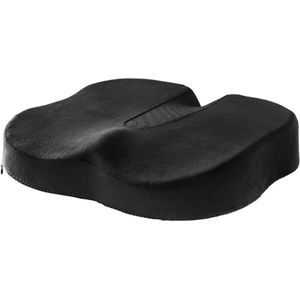 Fine Asianliving Zitkussen Memory Foam Gel Donutkussen Traagschuim U-vorm 44.5x38.5x7.5cm - Zitring – Donut Kussen – Aambeien Kussen – Stuitkussen – Orthopedisch Zitkussen – Donutkussen Stuit - Ringkussen Original - Houding Correctie