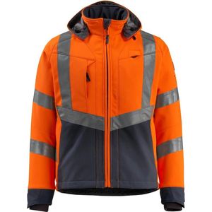 Mascot softshell Blackpool fluororanje/donkermarine