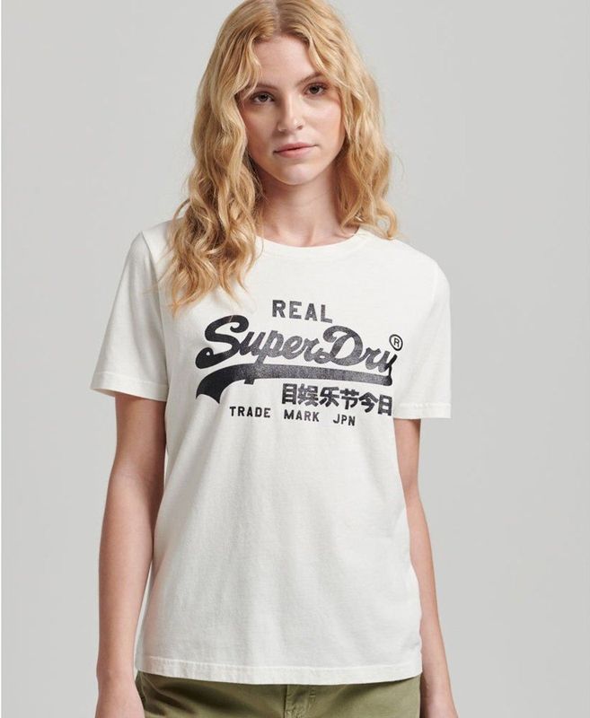 Superdry - Vl Embellish - T-shirt - Katoen