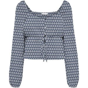 Only Nova Life T-shirt Met Lange Mouwen Blauw XS Vrouw