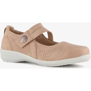 Natuform - Ballerina - Beige - Imitatieleer - Rubber Zool