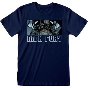 Avengers Nick Fury - Leader Heren T-shirt - marineblauw - XL