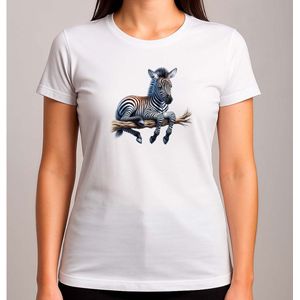 Streepie - T Shirt - Cute - Cutie - Zebra - Mood - SchattigeZebra - LieveZebra - ZebraKnuffel - KleineZebra