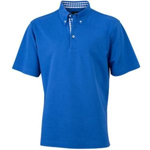 James and Nicholson Herenpolo (Koningsblauw/Wit)