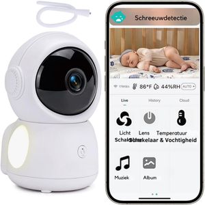 Babyfoon - Monitor Met Nachtzicht - Huisdier Camera - Baby Camera Met Temperatuurbewaking - Draagbare Babyfoon Met Camera Bestverkocht - Met Scherm en Tweerichtingscommunicatie