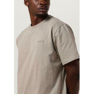 Woodbird Wbbaine Base Tee Polo's & T-shirts Heren - Polo shirt - Taupe - Maat XL
