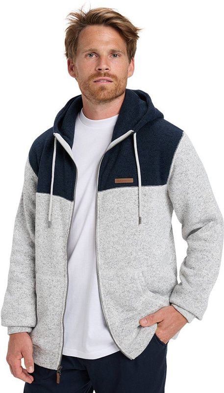 Quiksilver - Keller Block - Sweatshirt - Grijs - Volledige Zip Hoodie - Regular Fit