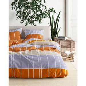 Mistral Home - DEKBEDOVERTREK - recycled katoen renforcé - 140 x 200 cm + 65 x 65 cm - eenpersoons - Emma - veelkleurig