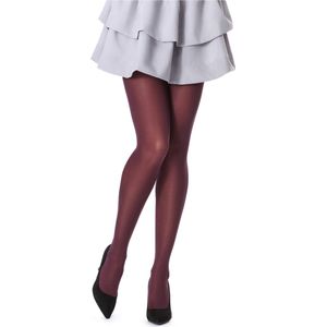 Bellivalini BLV-FI-1002 Dames Panty - 60 DEN - Polyamide - Microvezel - Bordeaux – S