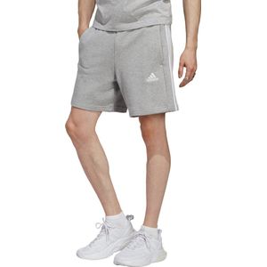 adidas Sportswear Essentials French Terry 3-Stripes Short - Heren - Grijs- XL