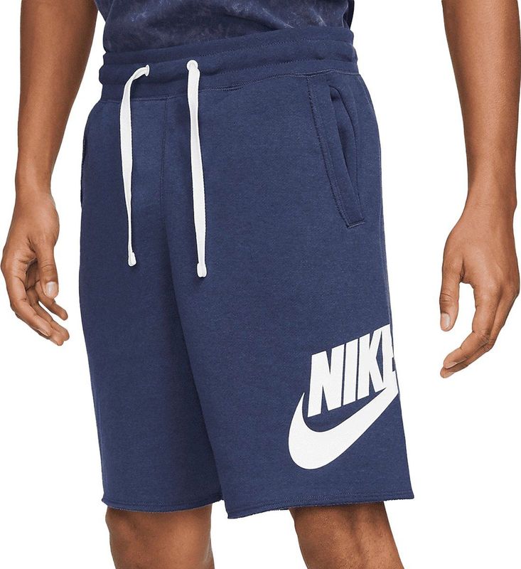 Nike Club Alumni Heren Korte Broeken - Blauw - Maat: XS - Katoen Jersey - Foot Locker