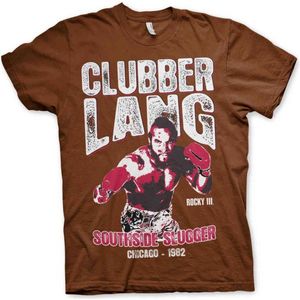 Rocky Heren Tshirt -S- Clubber Lang Bruin