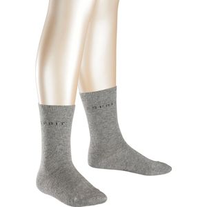 Esprit Foot Logo 2-Pack Kinderen Sokken - Grijs - Maat 27-30