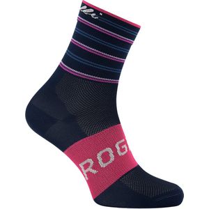 Rogelli Stripe Fietssokken - Dames - Blauw, Roze - Maat 36/39