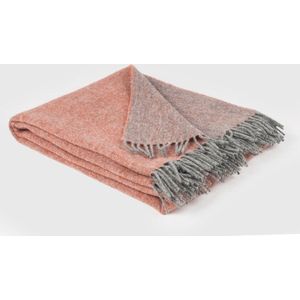 McNutt - Dubbelzijdig - Wollen Plaid - Perzik Roze