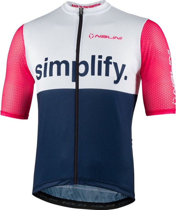 Nalini - NEW CLASSICA - Fietsshirt - Blauw - Wit - Korte Mouwen