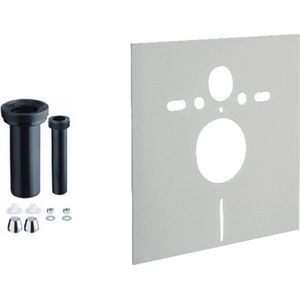 Renovatieset met isolatiemat en aansluitset (30 cm) voor vervanging van enkel de toiletpot
