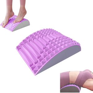 WNHB® Lumbaal Kussen Met Orthopedische Ondersteuning – Ergonomisch Rugkussen Met Massagefunctie – Voor Rugpijn – Verstelbare Neksteun – Voor Bed Bank Auto – EVA Vulling