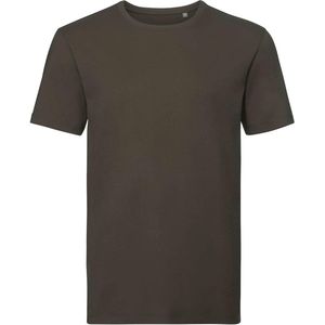 Russell Heren Organisch T-Shirt met korte mouwen (Donkere Olijf)