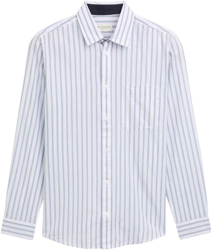 Overhemd - Gestreept - Katoen - Lange Mouw - Regular Fit