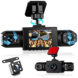 4-kanaals dashcam auto 360 graden, met 4 camera's 1080p voor en achter links, rechts, 2 inch 1080p dashcamera