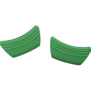 Le Creuset - Siliconen - Set Van 2 Handvaten - Bamboo Groen - 12 x 6 cm