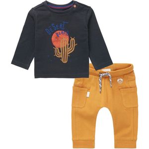 Noppies - Kledingset - 2delig - Broek Horlivka Amber Gold - Shirt Torino Ebony - Maat 68