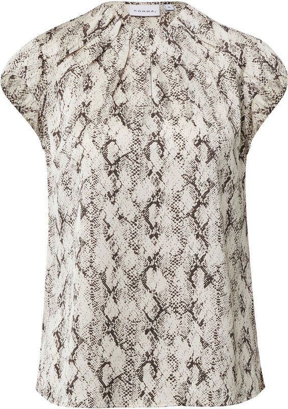 comma - Blouse - Halflang - Met All-over Print