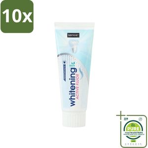 10 x Sence - Whitening - Tandpasta - Met Fluor - 75 ml - Grootverpakking - Tandpasta - Whitening - Tanden Bleken - Fluoride - Frisse Adem