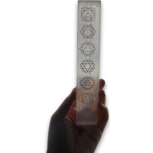 Seleniet - Oplaadsteen - 20 cm - Gipskristal - Chakra Balans