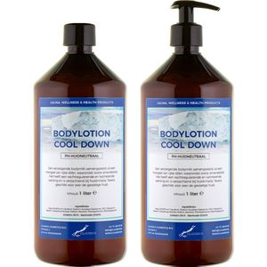 Bodylotion Cool Down 1 Liter - met gratis pompje - set van 2 stuks