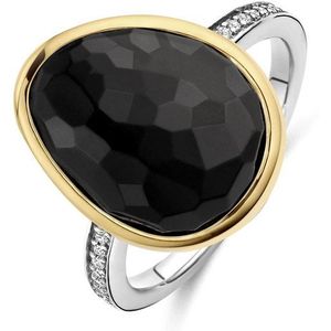 TI SENTO Dames Ring - 925 zilver - Blauw - Maat 15.25 mm / maat 48 - 12386BY