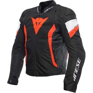 Dainese Avro 5 Tex Jacket Black Red Fluo White 52 - Maat - Jas