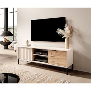 Meubella - TV-Meubel Ramirez - Beige - Eiken - 153 cm