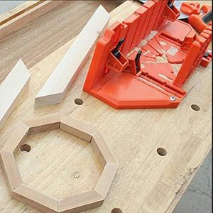 Allecto plus - Hoek Verstekbak Kunststof Snijlade 0° 22,5° 45° 90° - 35 cm met Klem