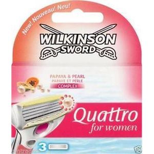 Wilkinson Quattro Women - 3 stuks - Scheermesjes