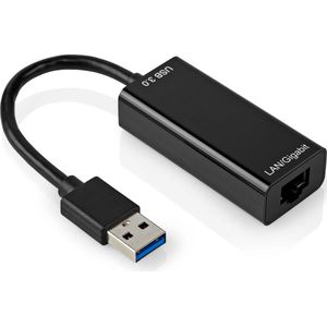 Allteq - USB naar Ethernet Adapter - Zwart - USB 3.1 Gen 1 - 1000 Mb/s
