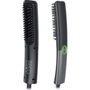 White-Label® Baard Stijltang - Stijlborstel - Styler - Zwart