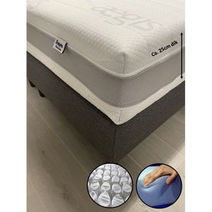 Matras 90x190 - Aegis Prestige - HR55 Koudschuim - 7-zones pocketvering -  ca. 25cm dik