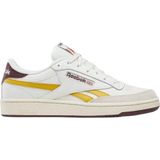 Reebok Uniseks Club C Revenge sneakers, Chalk/GRITGOLD/Blackcherry, 34,5 EU, Chalk GritGold Blackcherry, 34.5 EU