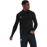 Canterbury Naadloze 1/4 Zip Zwart/Grijs - M/Groot