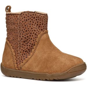 Geox - Macchia - Enkellaarsjes - Roze - Suède