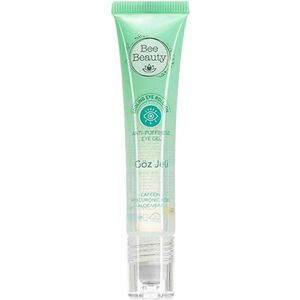 Bee Beauty Eye gel - Cooling Eye Roll-on Anti-Puffiness eye gel - Ooggel tegen wallen - Verkoelende oogrol - Verrijkt aan Cafeïne - Hyaluronzuur - Aloë Vera - Jonger en stralender huid - Verstevigend effect - Alle huidtypen - 15 ml