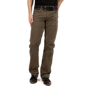 MASKOVICK Heren Clinton Twill stretch Regular -  Khaki - W28 X L32