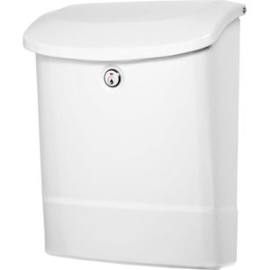 Vergrendelbare muurbeugel brievenbus wit - Parkside - 2576W-10