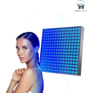 LifeStages - Gezichtsbruiner - Home Solarium - Draagbare Bruiningslamp Met 225 LED's - Opvouwbare Verstelbare Standaard En Ophanghaken - Lichaam En Gezicht