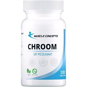 Chroom Picolinaat - Mineralen supplement - 100 Tabletten | Muscle Concepts